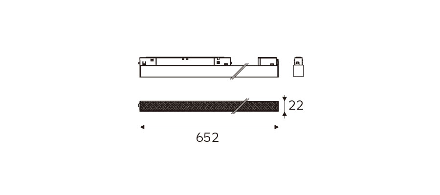 MAGENTRA 652 dimension drawing